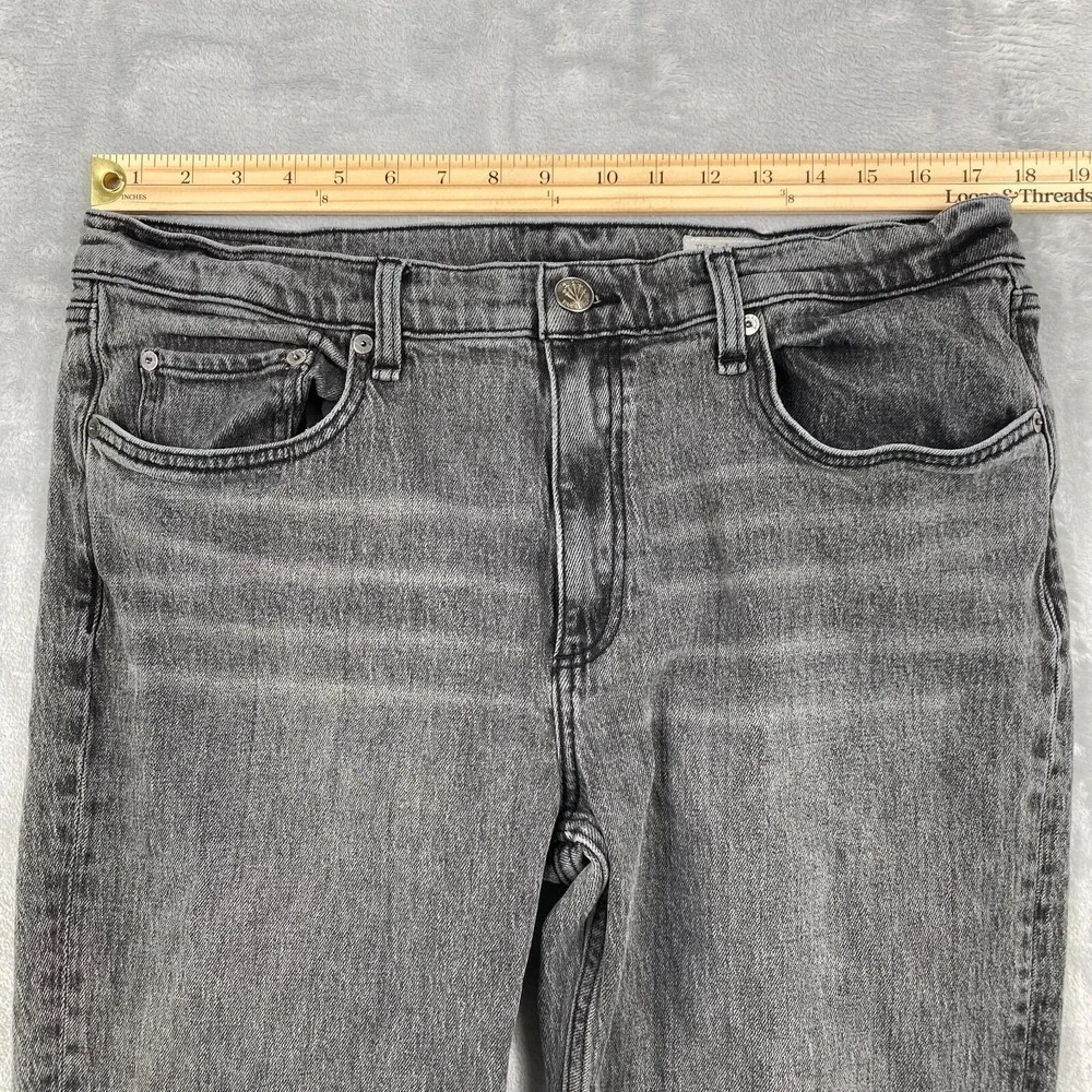 Rag & Bone Jeans Women's 33 Dark Gray Peyton Mid Rise‎ Bootcut Denim